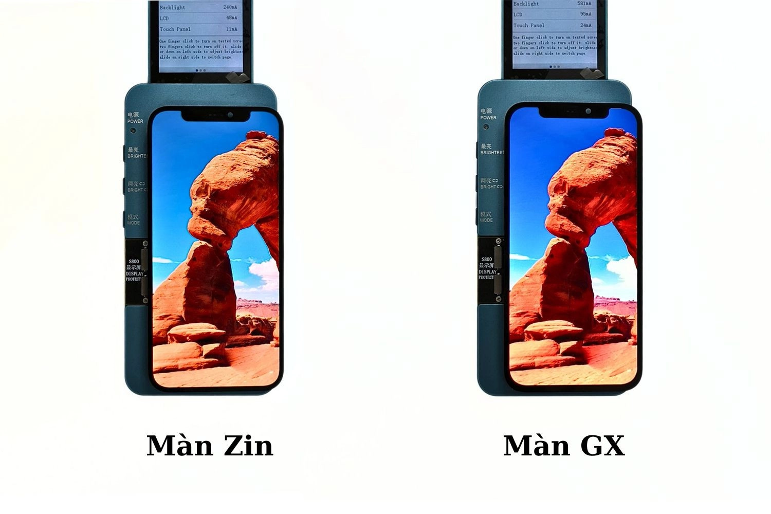 Thay màn hình GX iPhone 12, Màu sắc hiển thị trên màn hình GX hơi khác hơn so với màn hình Chính hãng