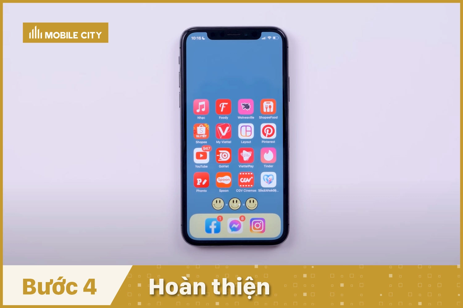 Thay Pin Baseus iPhone X, hoàn thiện