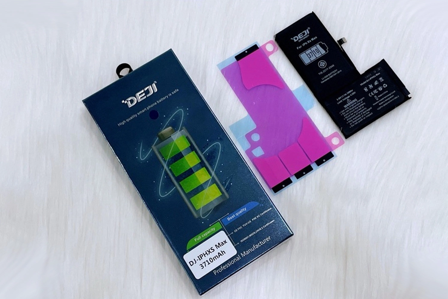 Thay Pin Deji iPhone XS Max, Pin Deji là Pin linh kiện thương hiệu thứ ba, không phải hàng Chính hãng Apple