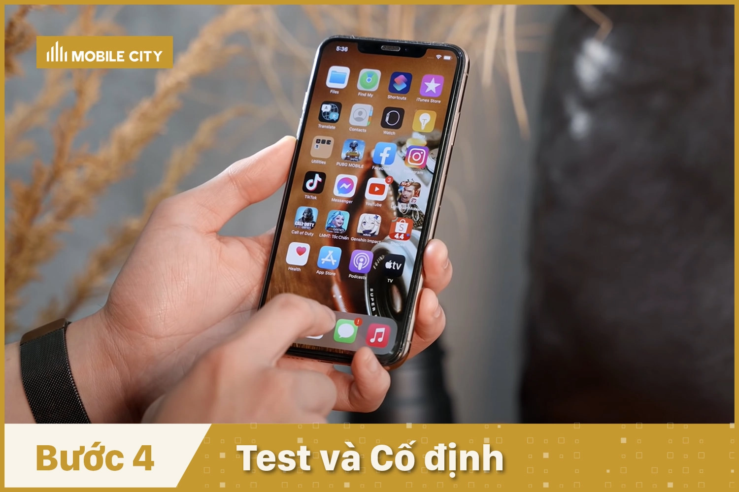 Thay Pin Deji iPhone XS Max, test và cố định