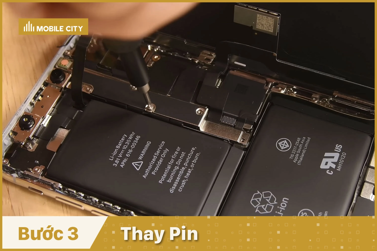 Thay Pin iCare iPhone X, Thay Pin