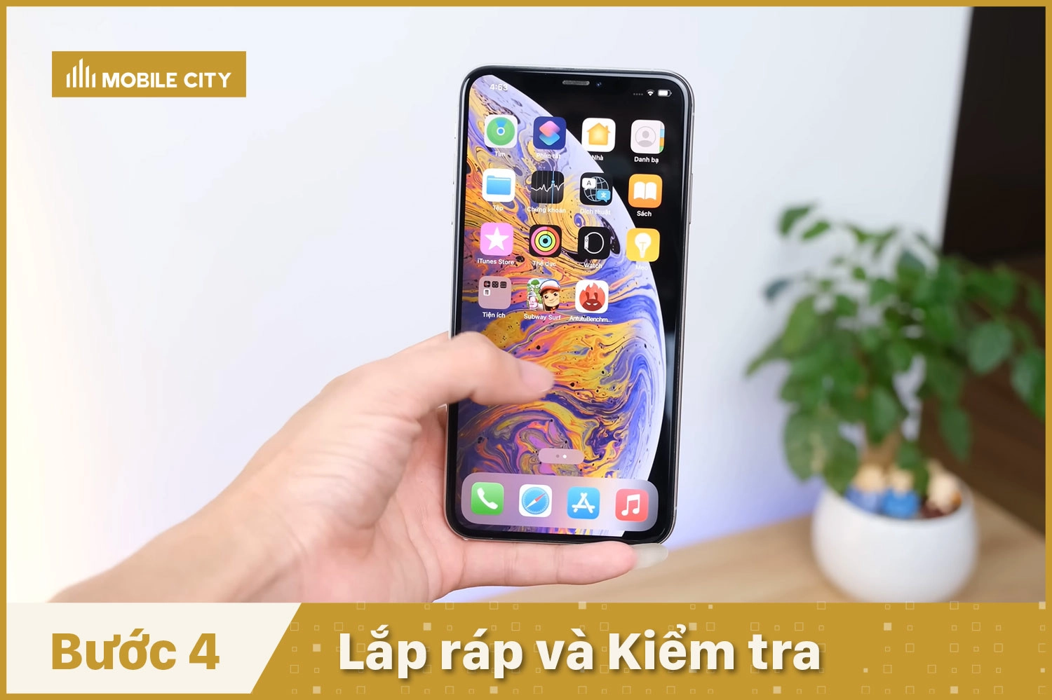 Thay Pin iCare iPhone XS, lắp ráp và kiểm tra