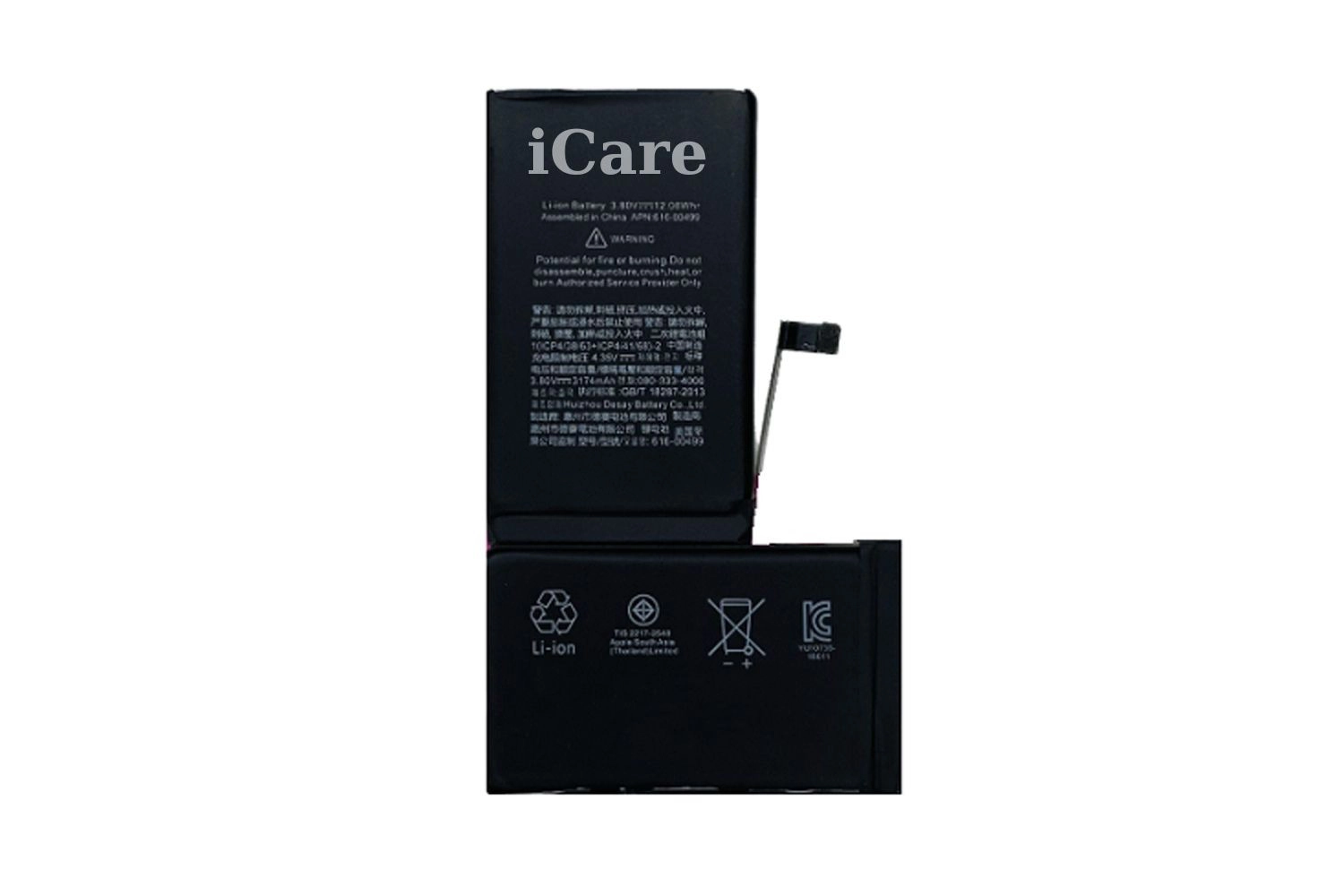 Thay Pin iCare iPhone XS Max, Pin iCare là Pin thương hiệu thứ ba, không phải hàng Chính hãng