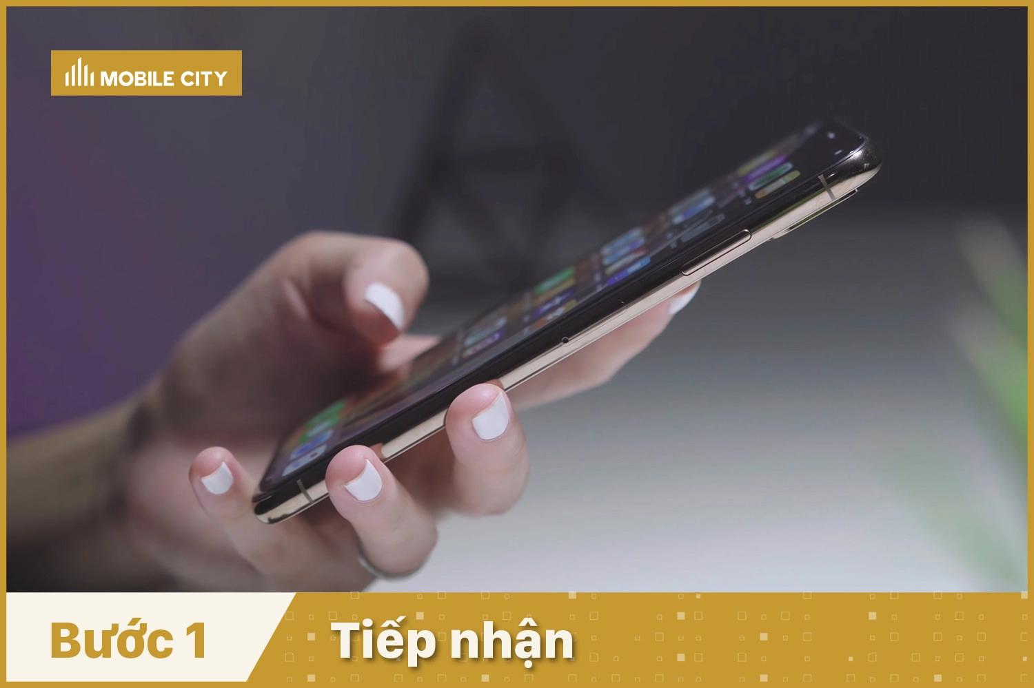 Thay Pin iCare iPhone XS Max, tiếp nhận