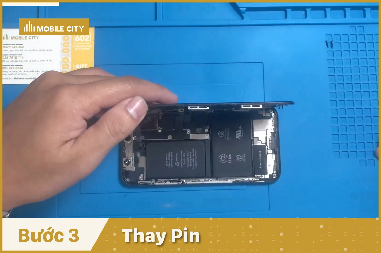 Thay Pin Pisen iPhone X, thay Pin