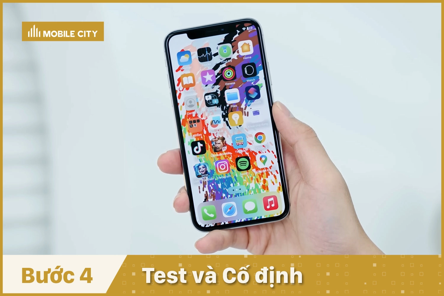 Thay Pin Remax iPhone X, test và cố định