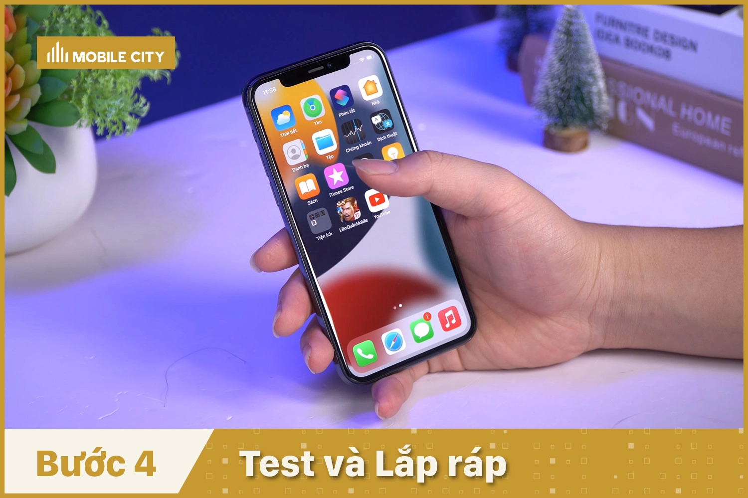 Thay Pin Vmas iPhone 11 Pro, test và lắp ráp