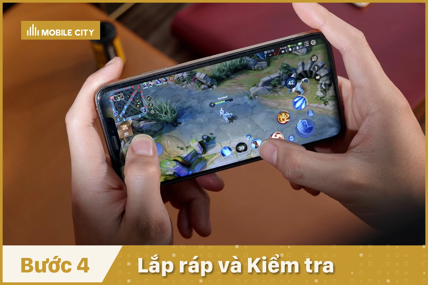 Thay Pin Vmas iPhone XS Max, lắp ráp và kiểm tra