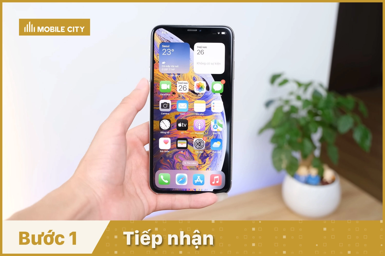 Thay Pin Vmas iPhone XS Max, tiếp nhận