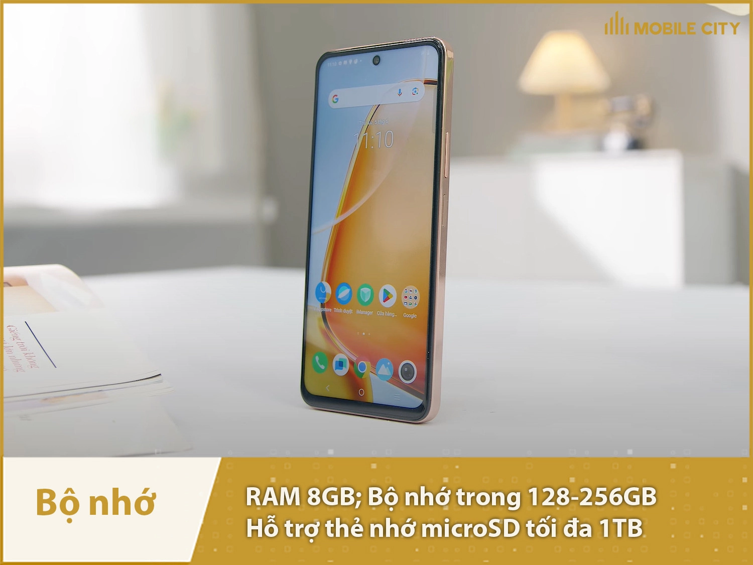 Vivo Y28 Chính hãng có 2 phiên bản bộ nhớ: 8-128GB và 8-256GB