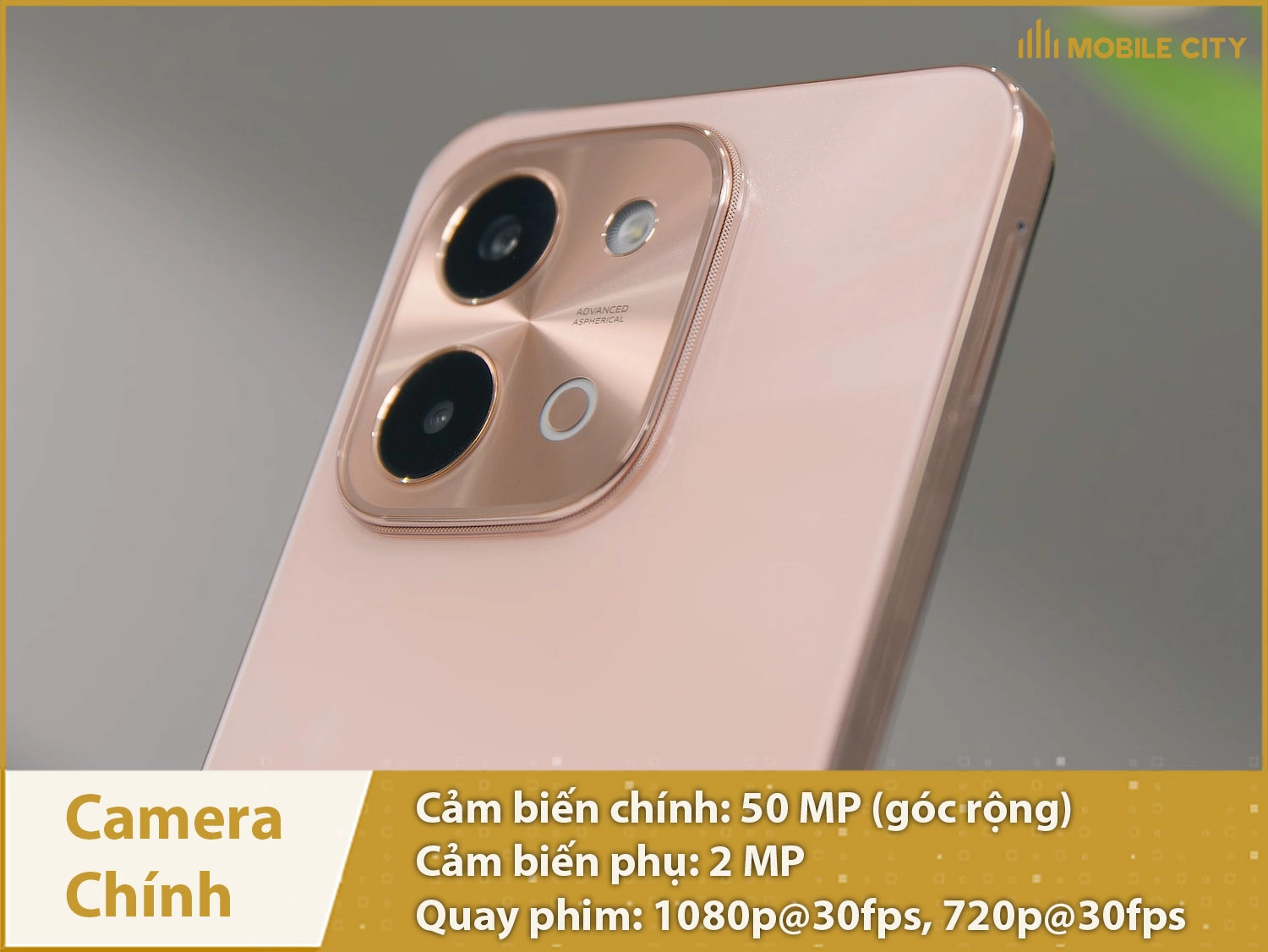 Camera 50MP chất lượng, quay phim sắc nét