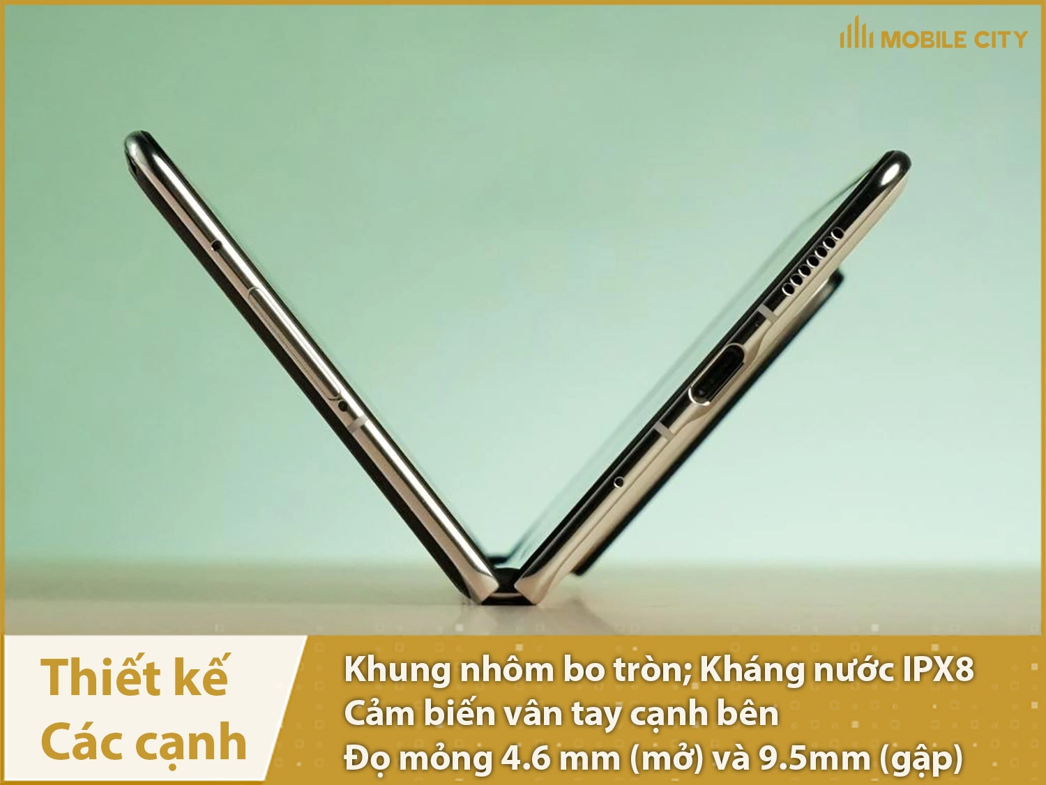 Độ mỏng 4,6mm siêu ấn tượng