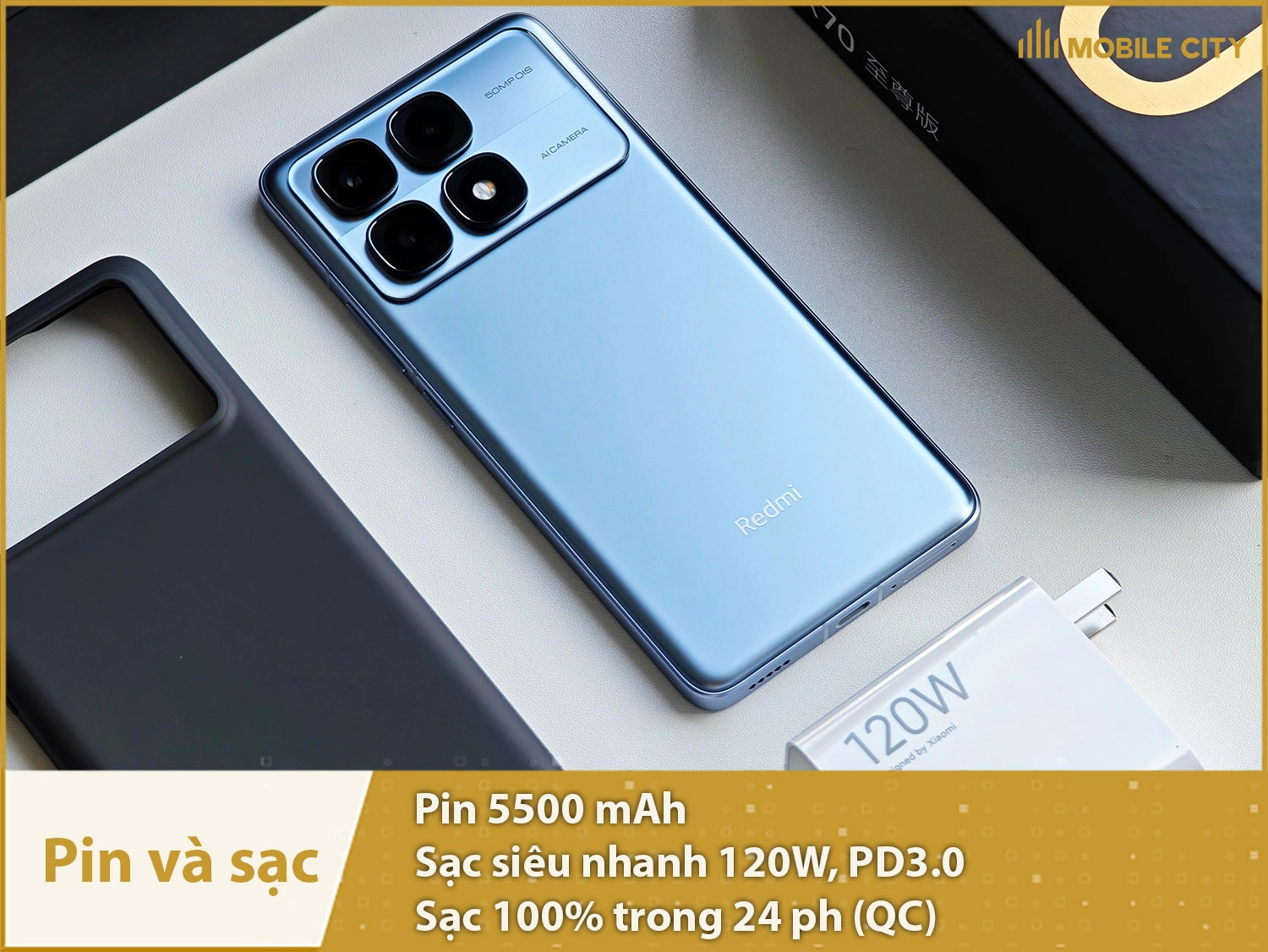 Pin khủng 5500mAh, sạc siêu nhanh 120W