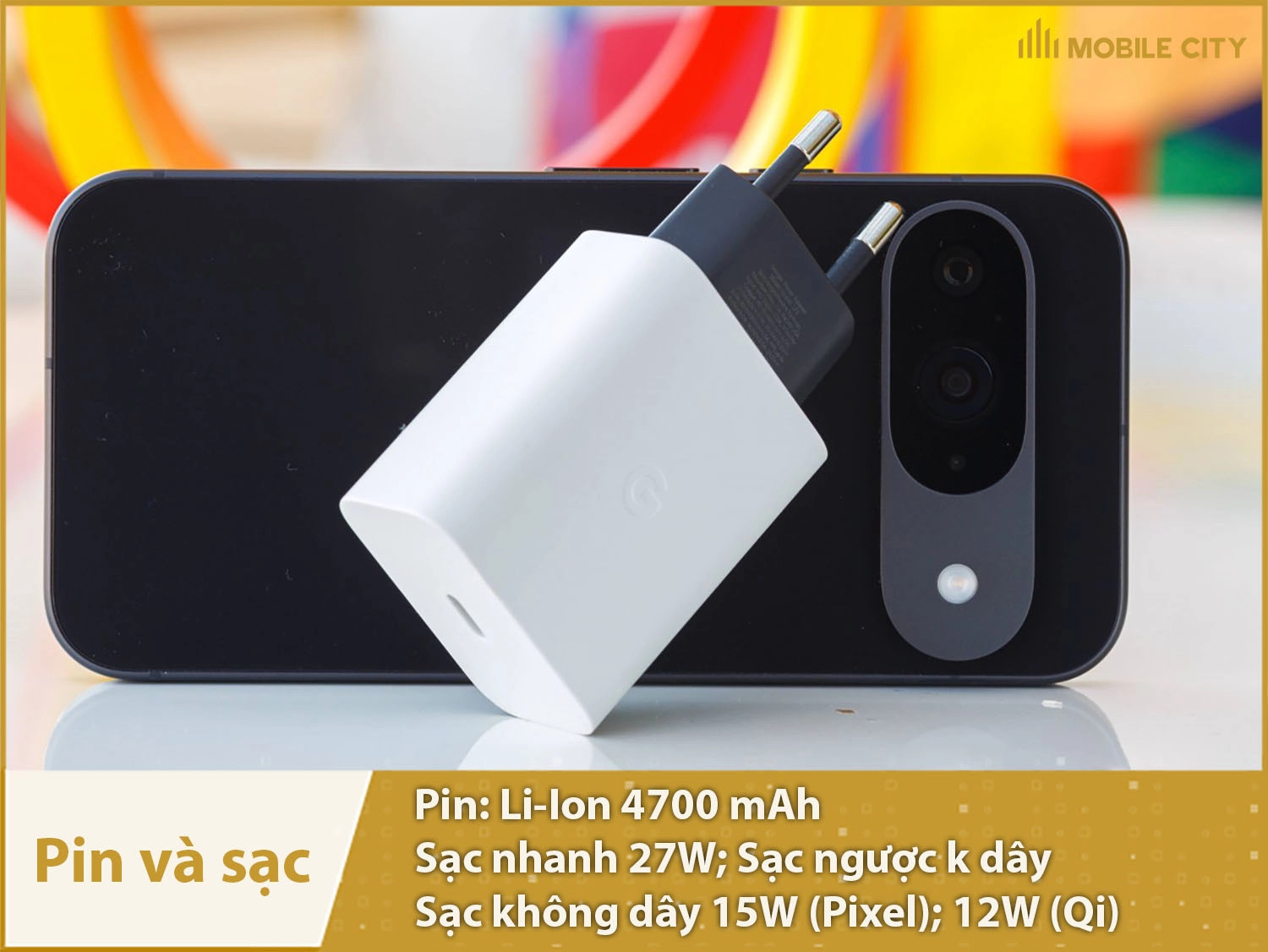 Pin dung lượng cao 4700mAh, sạc 27W, có sạc ngược và sạc không dây