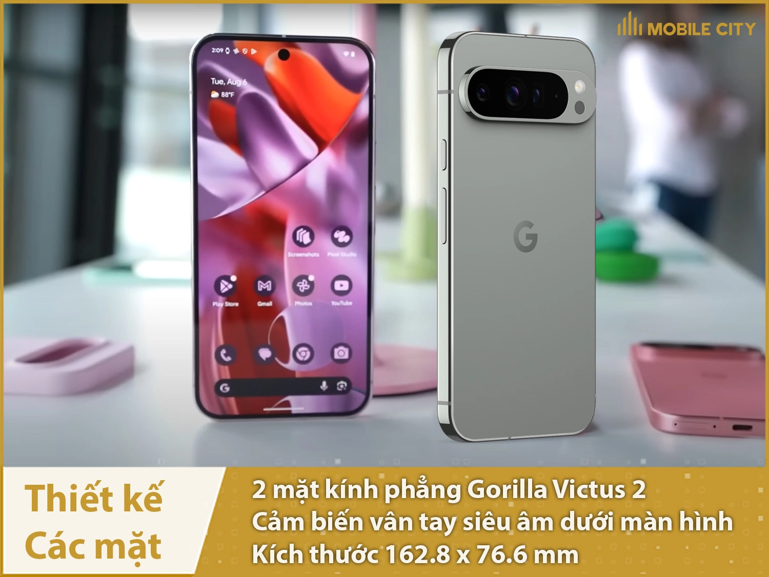 Thiết kế Google Pixel 9 Pro XL cao cấp sang trọng