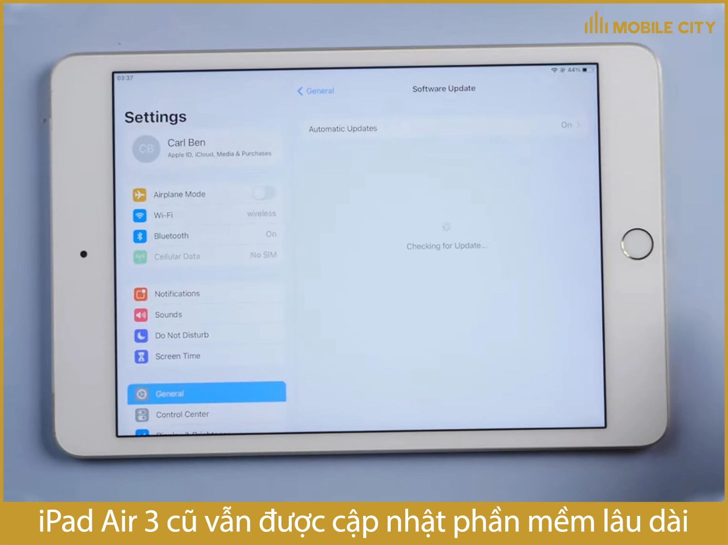 iPad Air 3 cũ vẫn được cập nhật phần mềm lâu dài