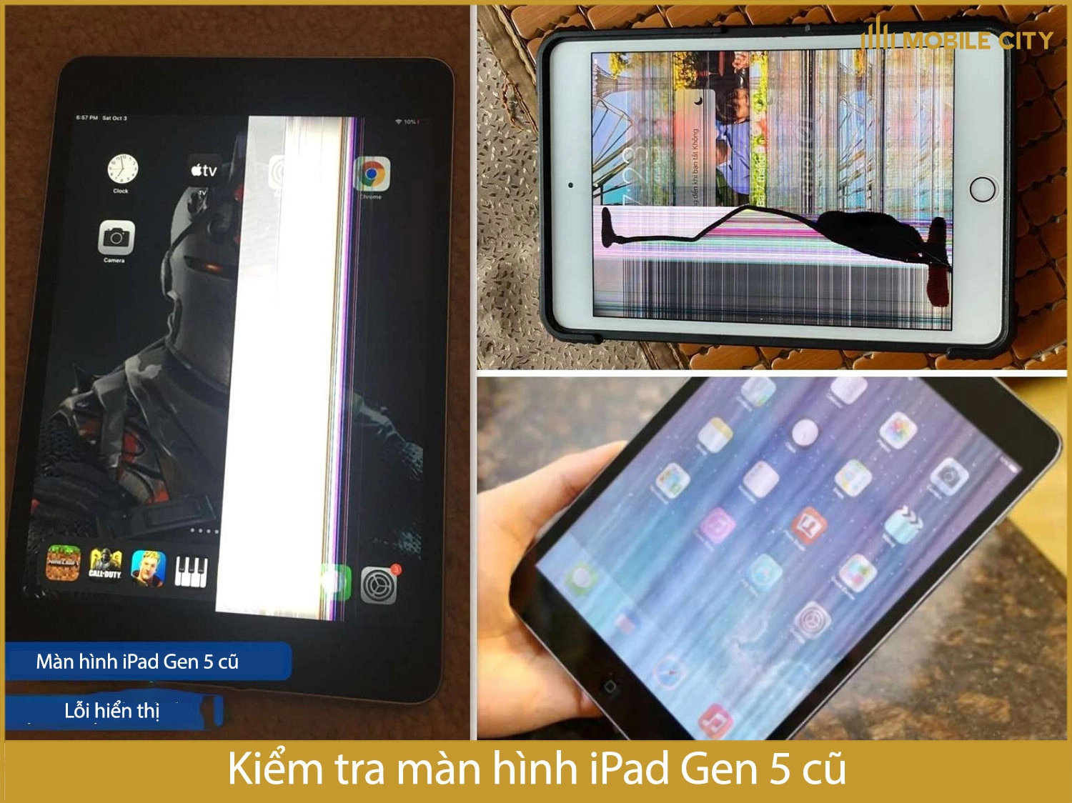 Kiểm tra màn hình iPad Gen 5 cũ