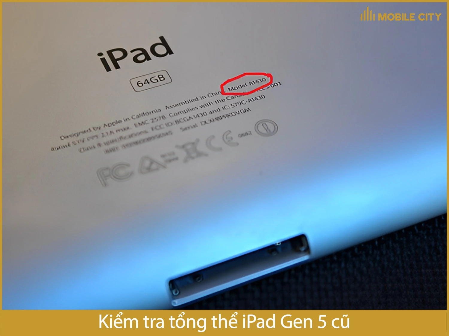 Kiểm tra tông thể iPad Gen 5 cũ