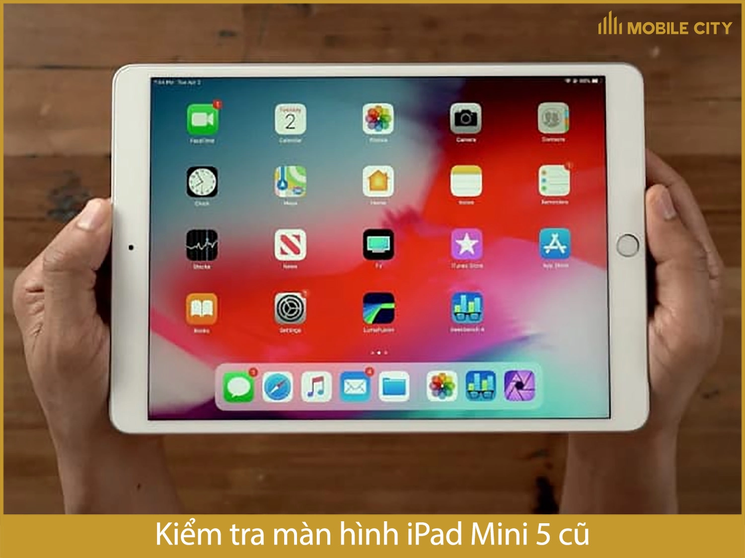 Kiểm tra màn hình iPad Mini 5 cũ