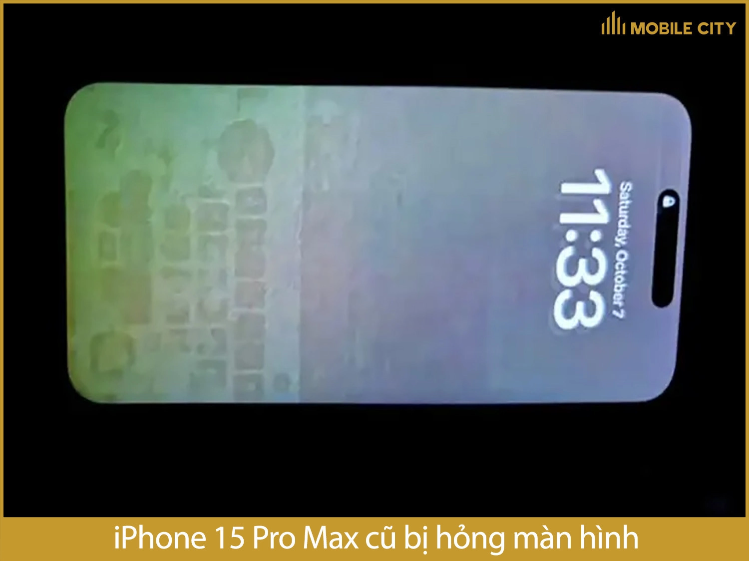 Màn hình iPhone 15 Pro Max bị hỏng