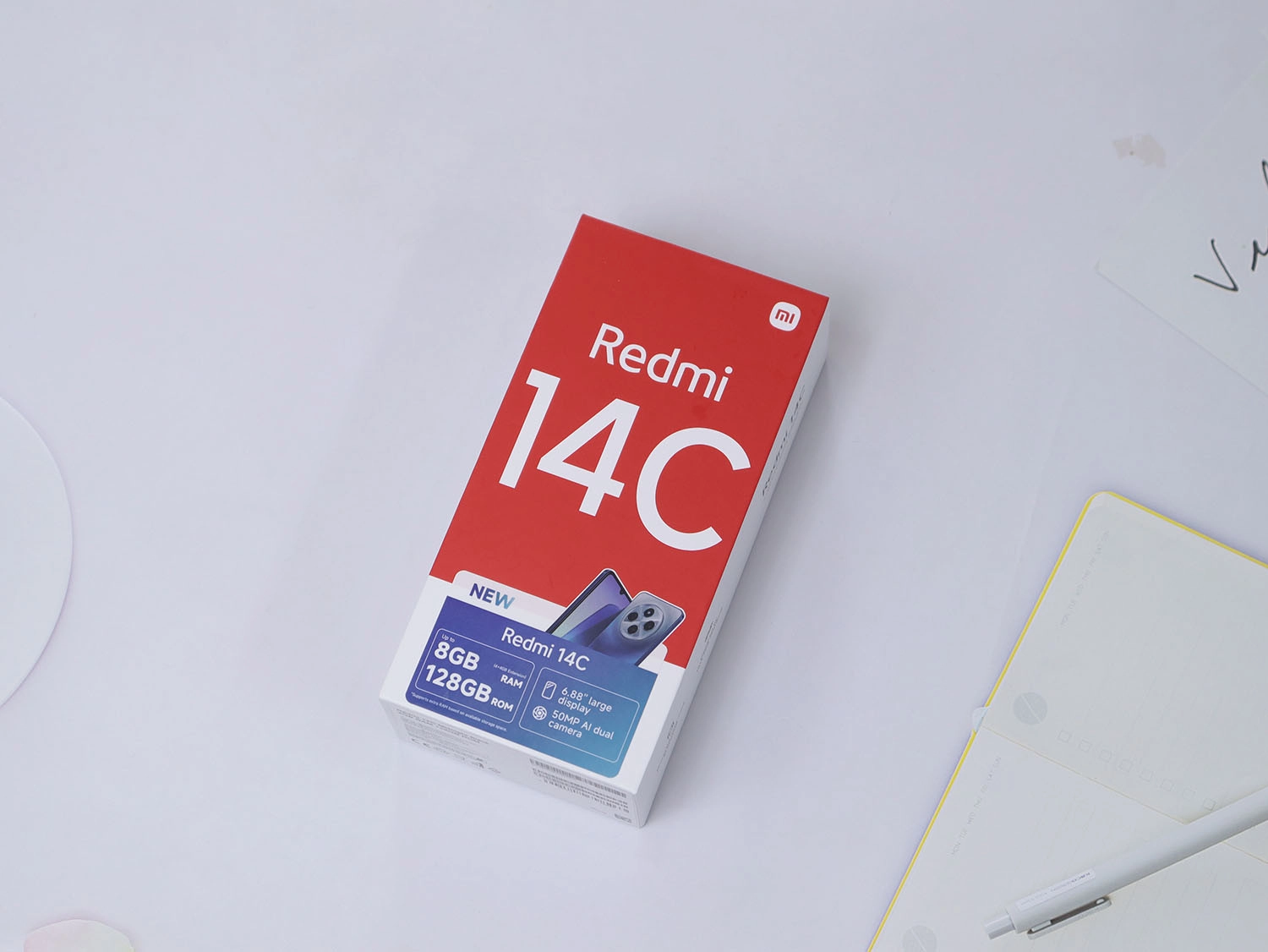 Mở hộp Xiaomi Redmi 14C: Hộp sản phẩm