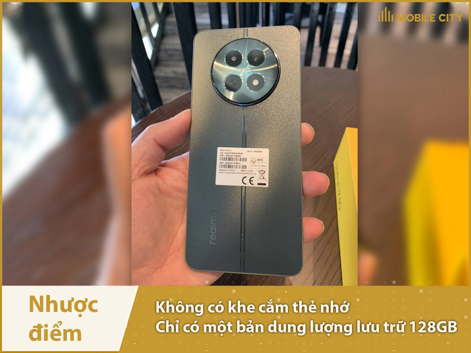 Realme 12 vẫn có nhược điểm