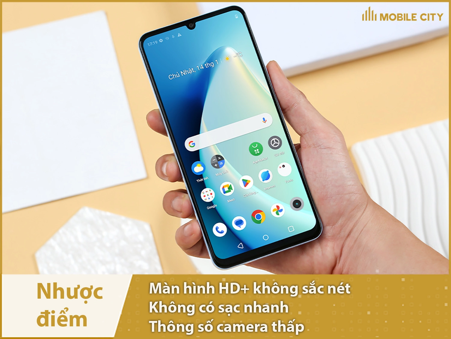 Realme Note 50 còn nhược điểm