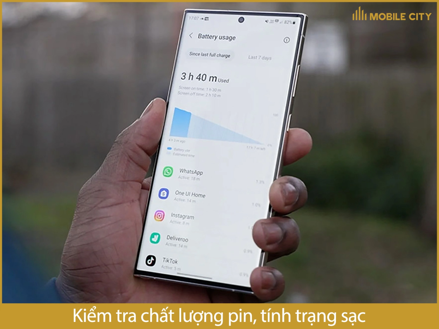 Kiểm tra chất lượng pin, tính trạng sạc