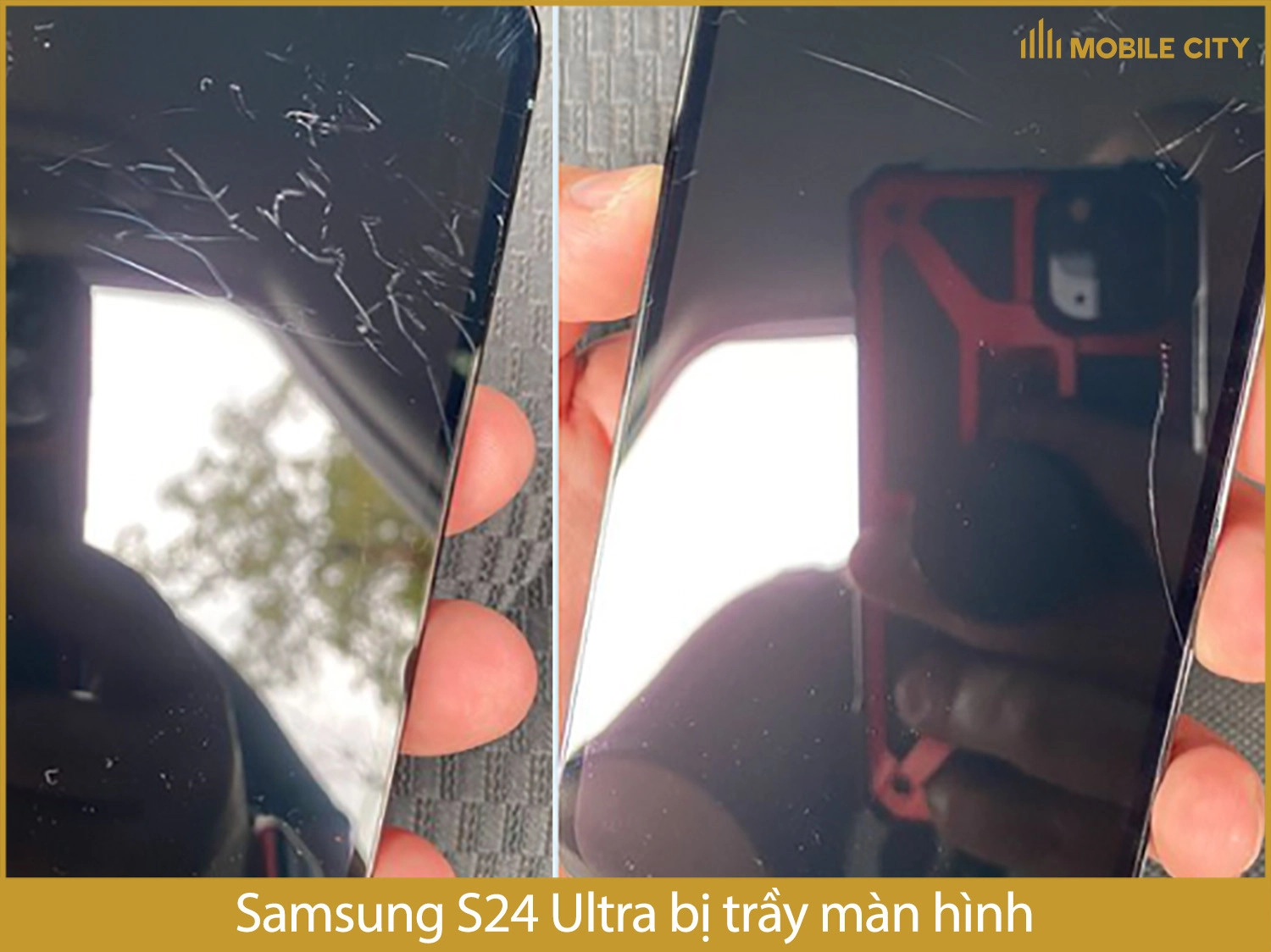 Màn hình Samsung S24 Ultra bị trầy