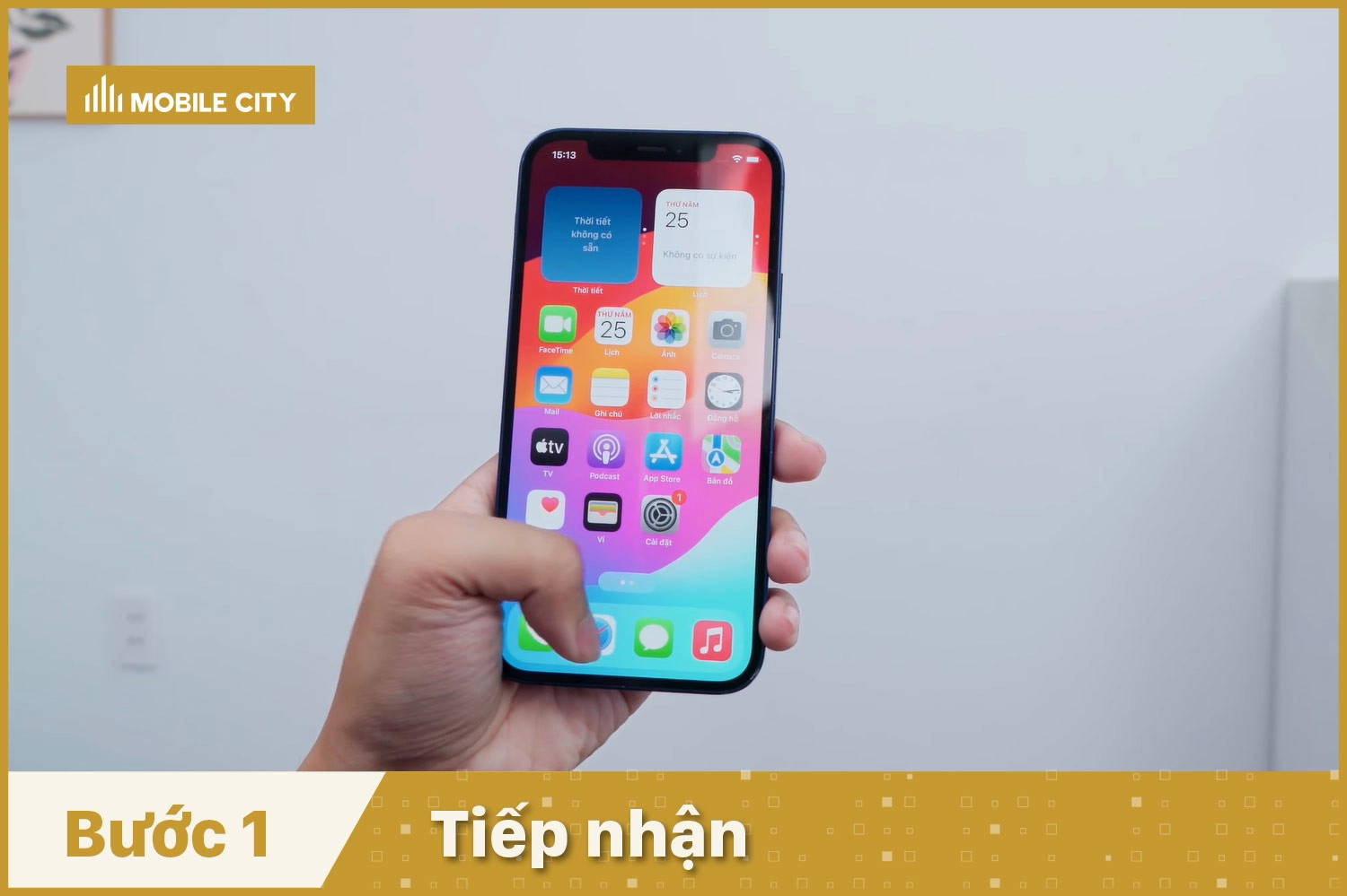 Thay màn hình Dura iPhone 12 Pro, tiếp nhận