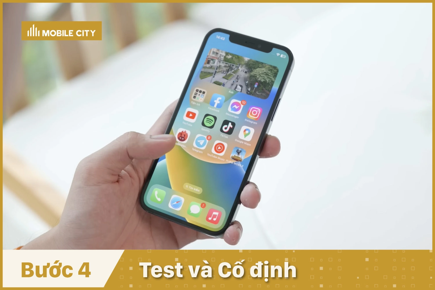 Thay màn hình Gen A iPhone 12 Pro, test và cố định
