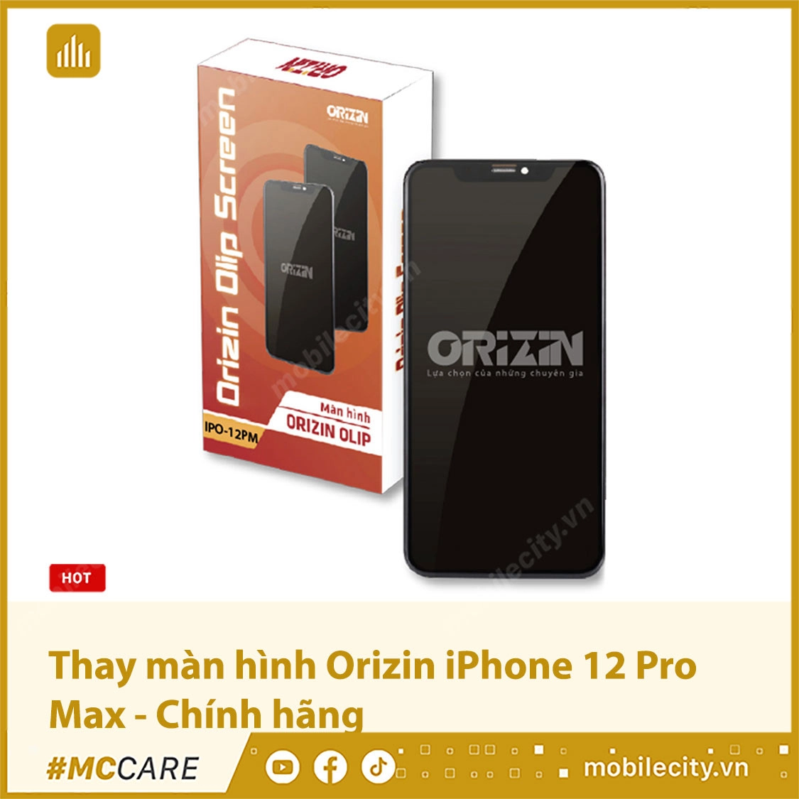 Thay màn hình Orizin iPhone 12 Pro Max - Chính hãng