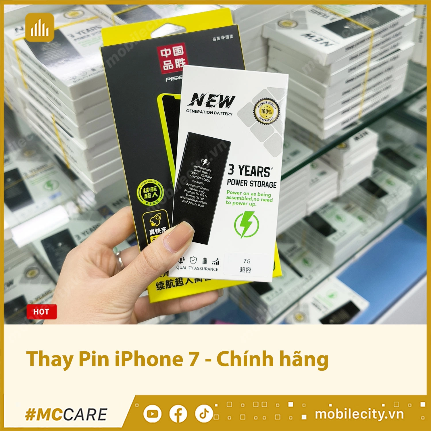 Thay Pin iPhone 7 - Chính hãng