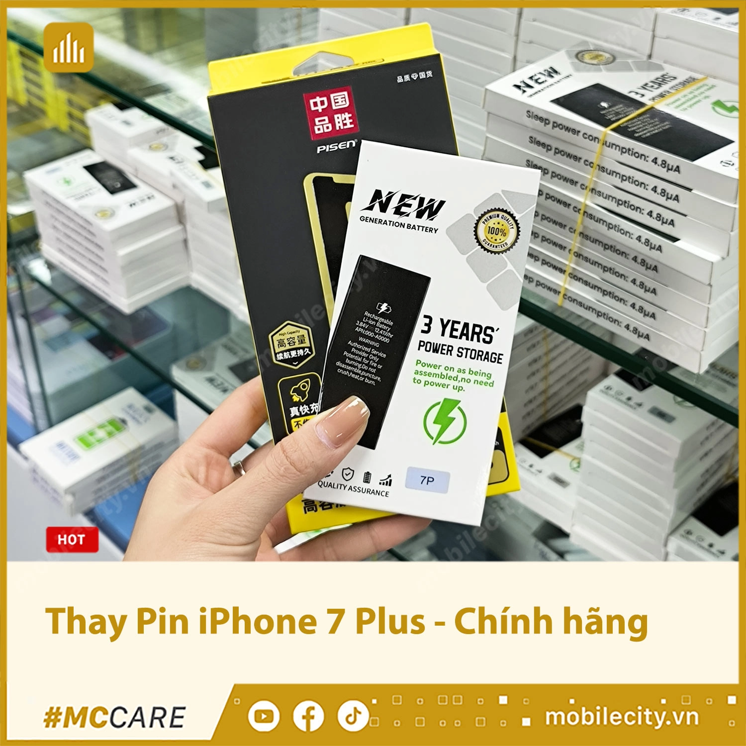 Thay Pin iPhone 7 Plus - Chính hãng