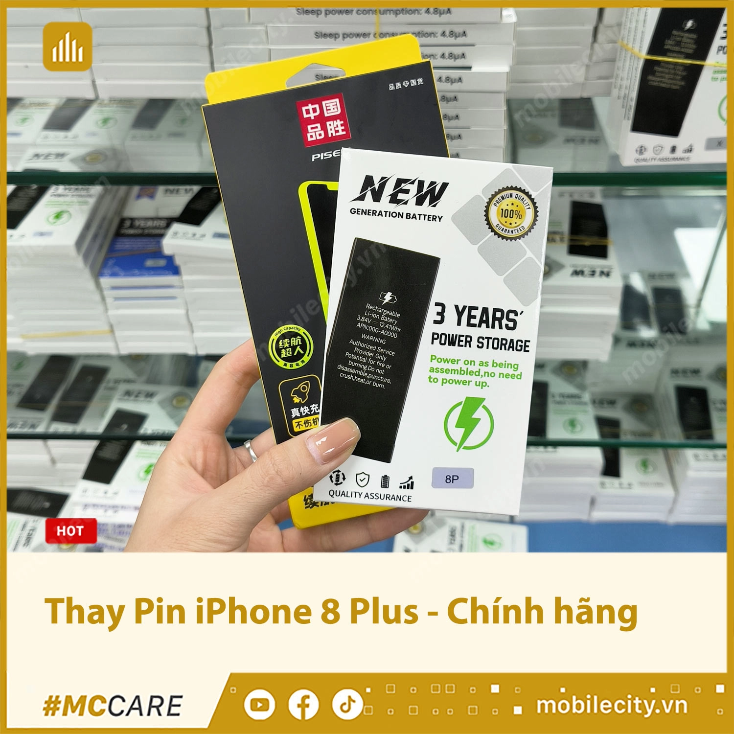 Thay Pin iPhone 8 Plus - Chính hãng