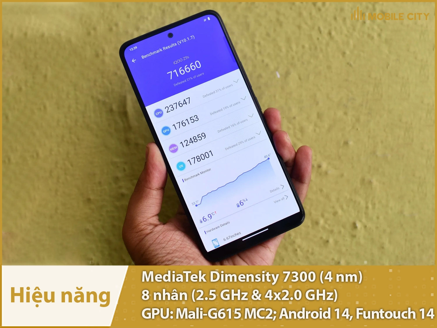 Vivo iQOO Z9s có hiệu năng mạnh mẽ với Dimensity 7300