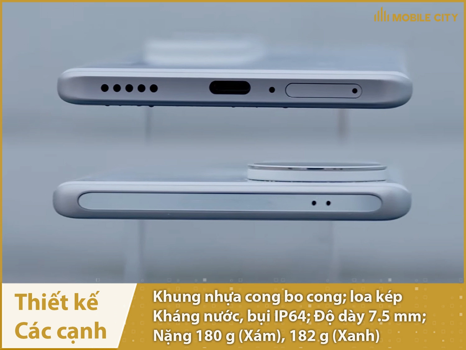 Khung nhựa bo cong, độ dày 7.5mm; tích hợp IP64