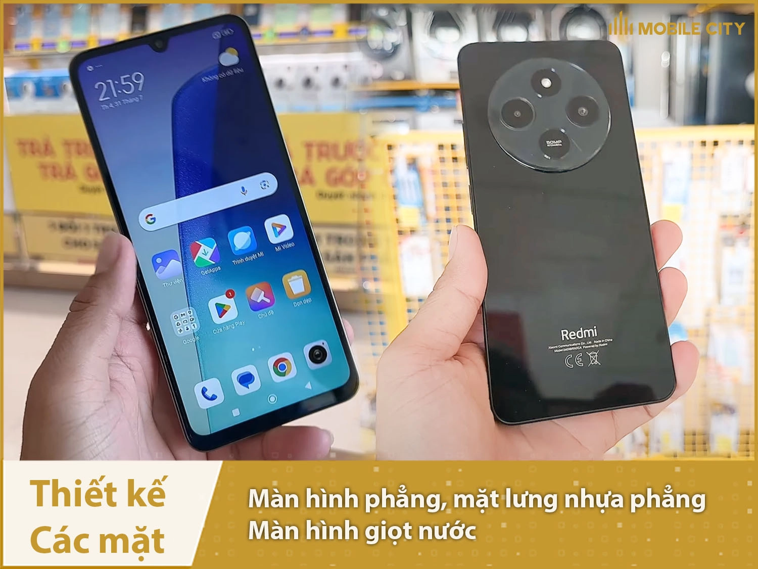 Thiết kế Redmi 14C bóng bẩy sang trọng