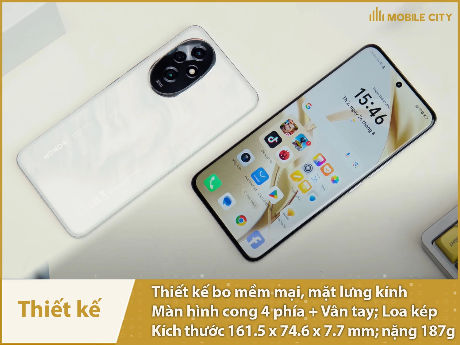 Thiết kế Honor 200 5G cao cấp, độc đáo và đẳng cấp