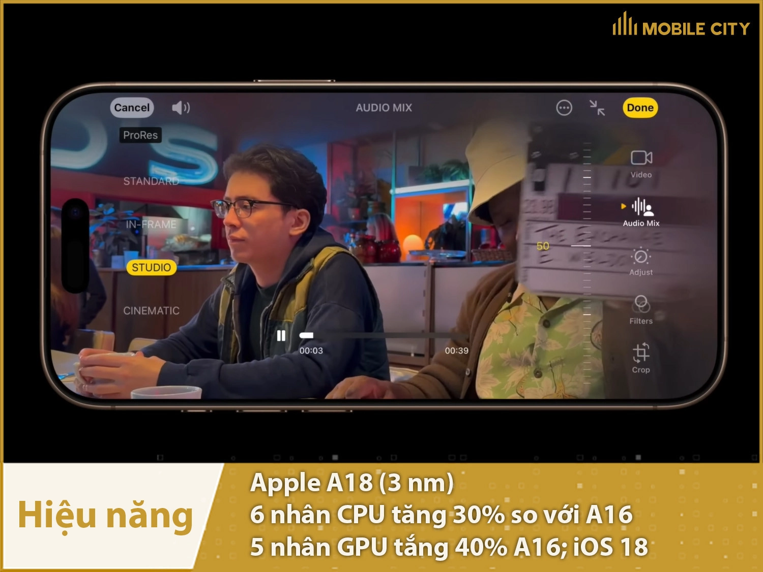 Hiệu năng siêu mạnh cung cấp bởi chip Apple A18