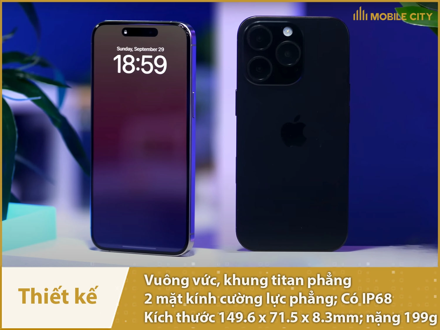 Thiết kế sang trọng cao cấp, hỗ trợ IP68