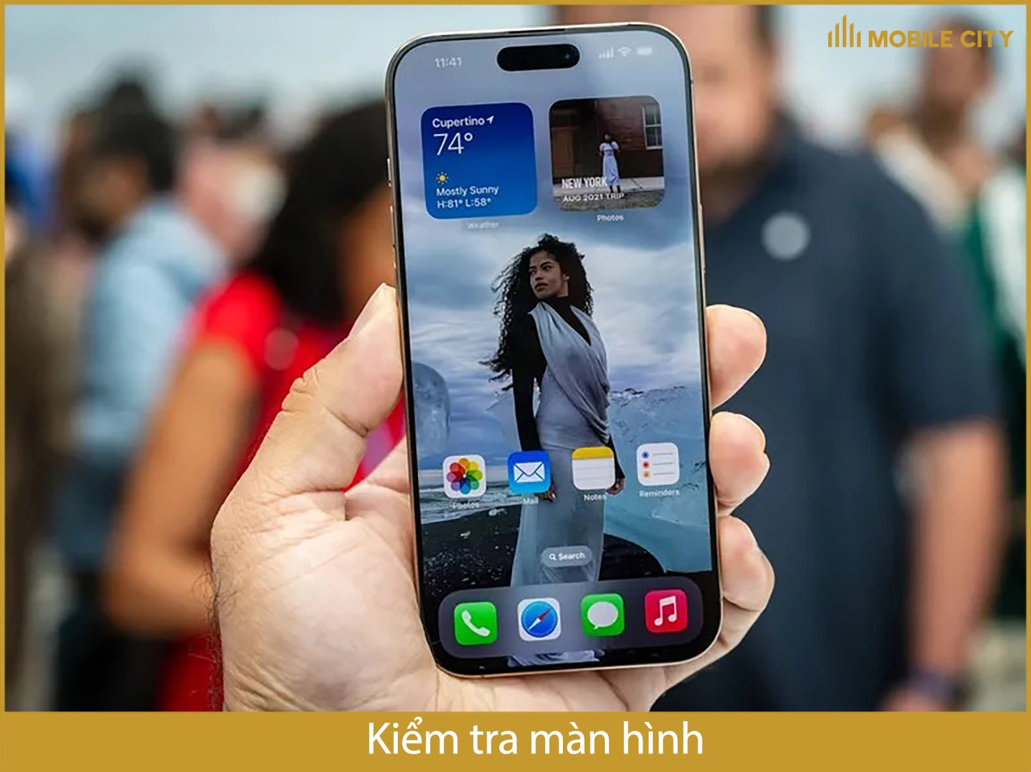 Kiểm tra màn hình iPhone 16 Pro Max cũ