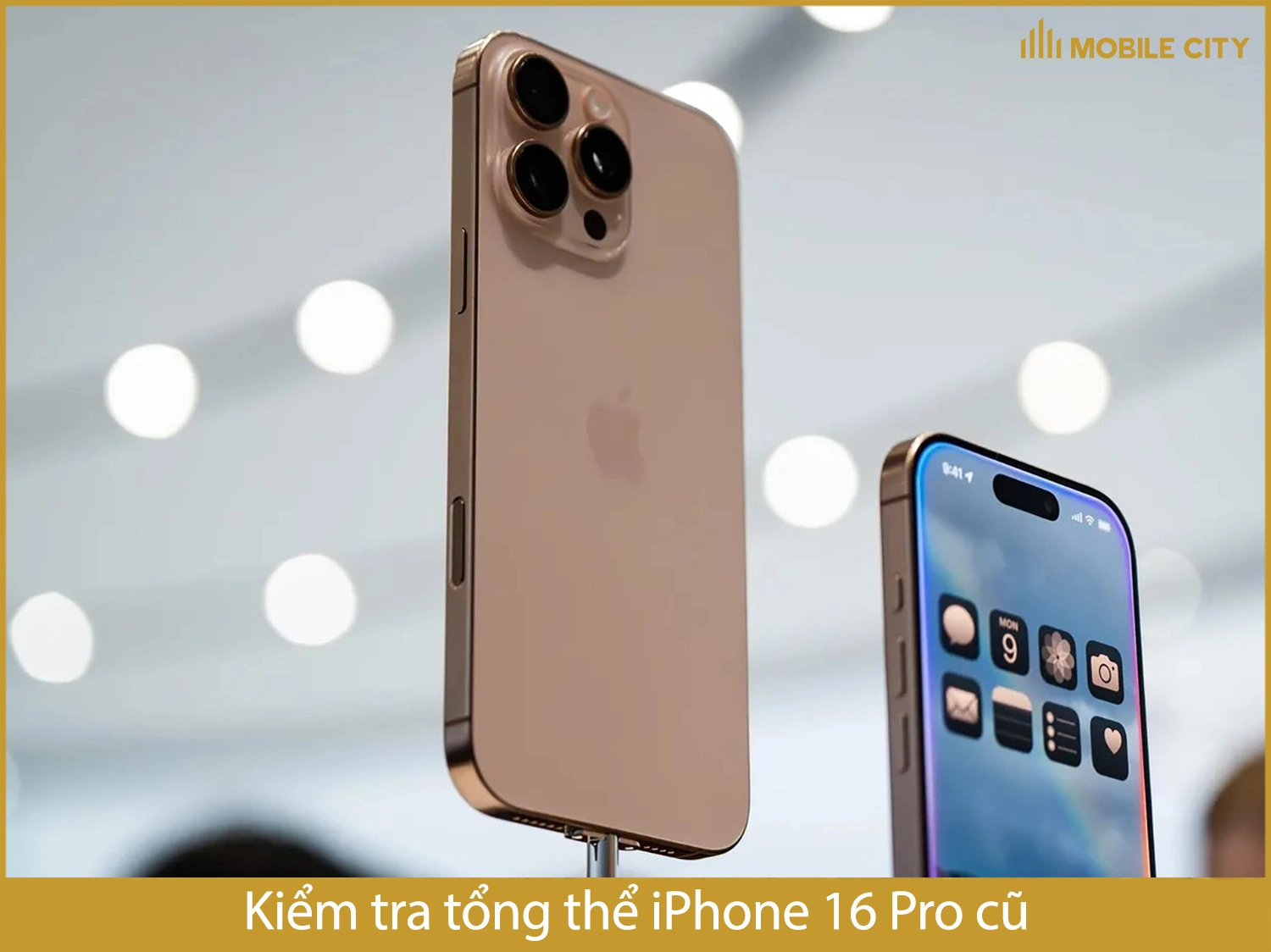 Kiểm tra tổng thể iPhone 16 Pro cũ