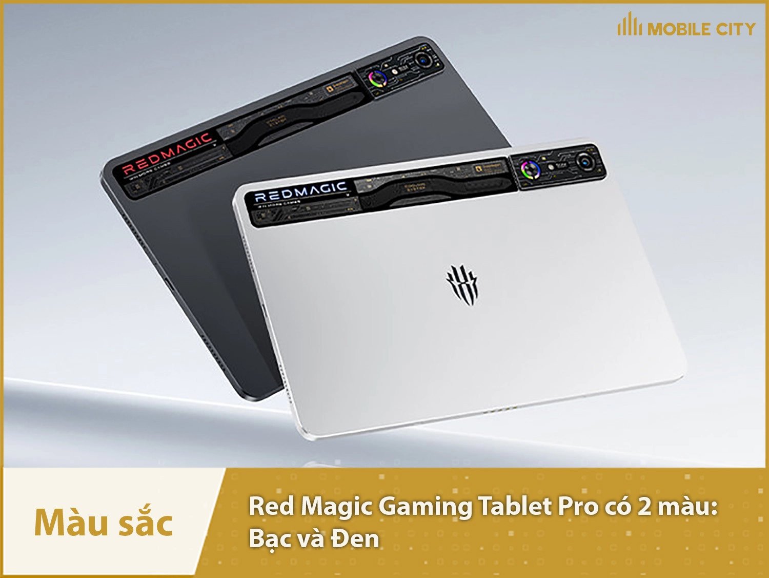 Nubia Red Magic Gaming Tablet Pro có 2 màu Bạc và Đen