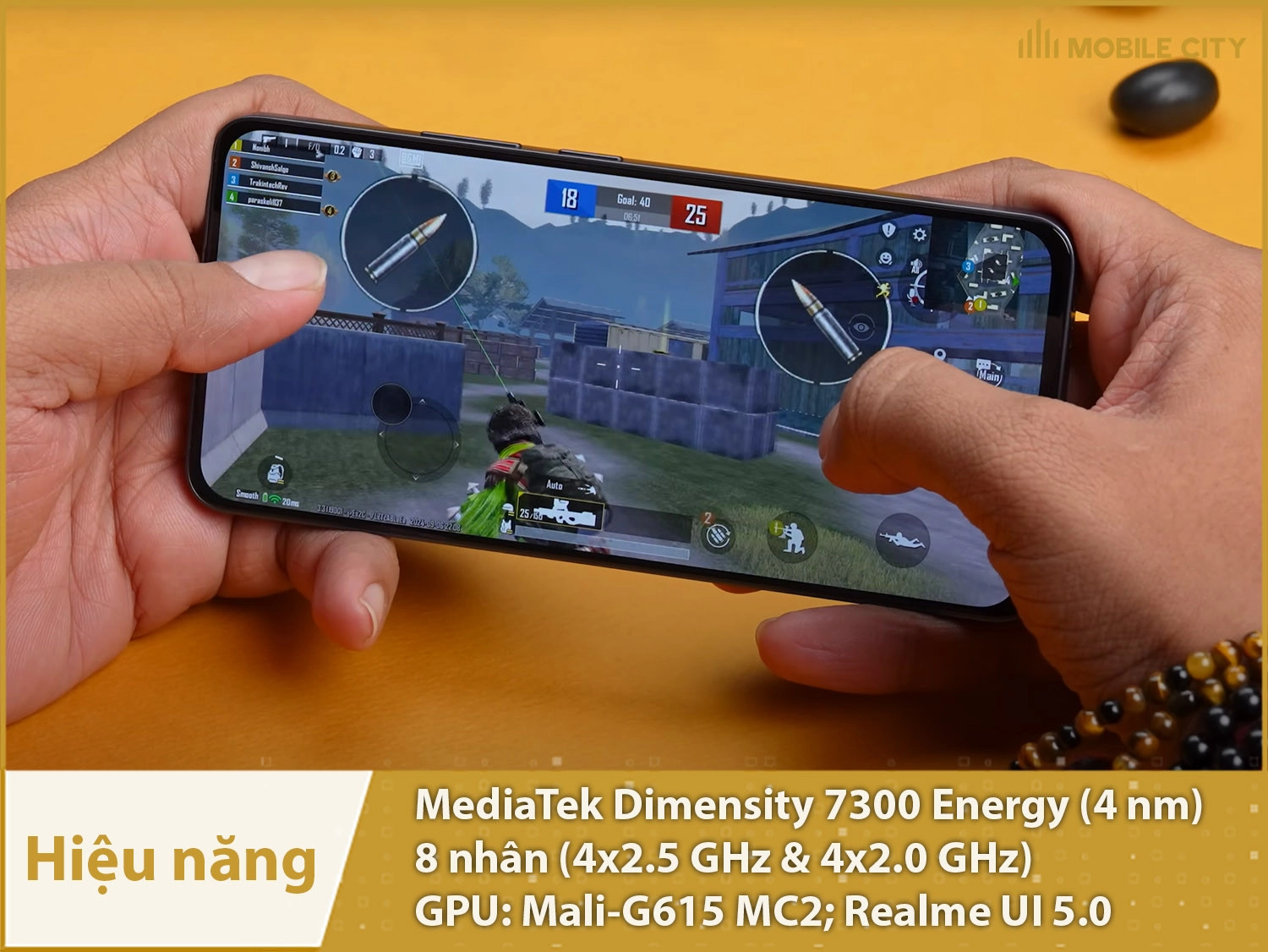 Hiệu năng Realme Narzo 70 Turbo mạnh mẽ với Dimensity 7300 Energy