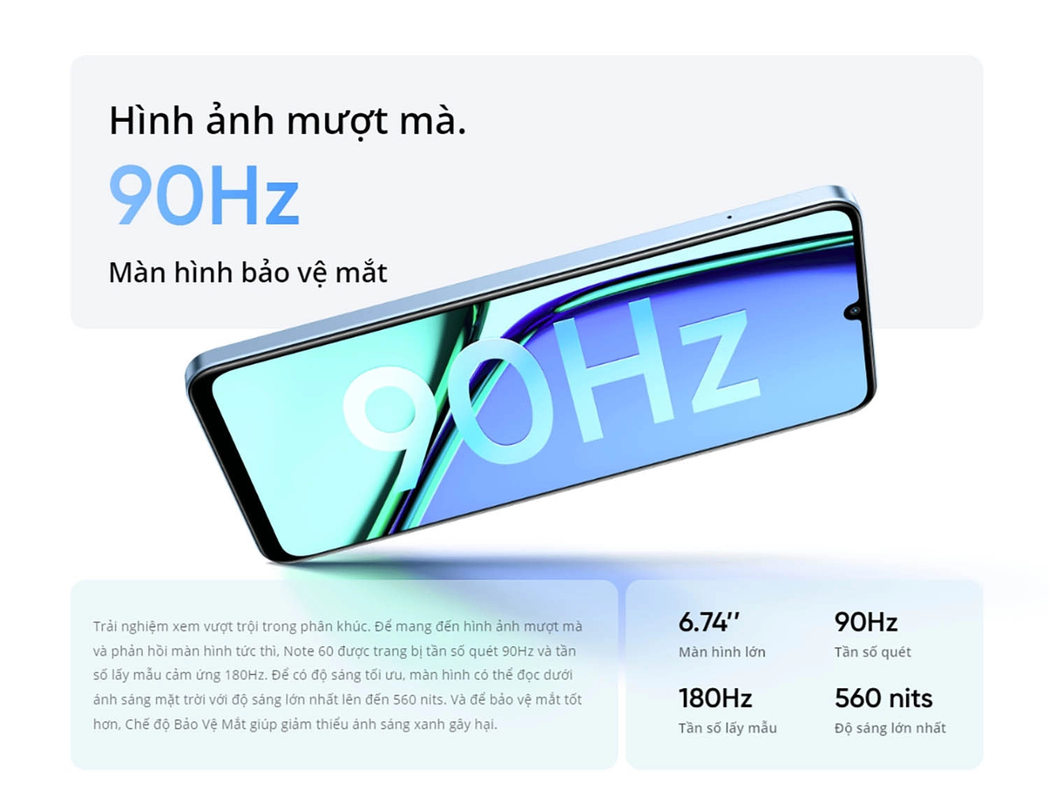 Realme Note 60 ra mắt 05/09: Màn hình 90 Hz, HD+