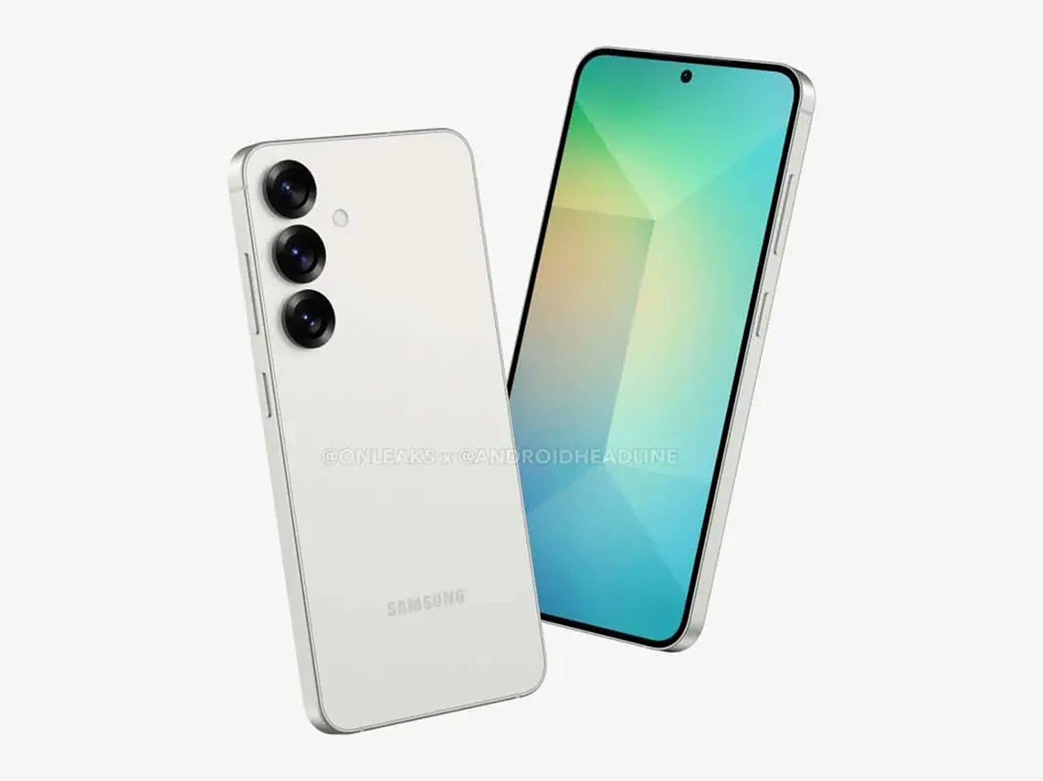 Samsung Galaxy S25 có thiết kế vuông vức (ảnh render)