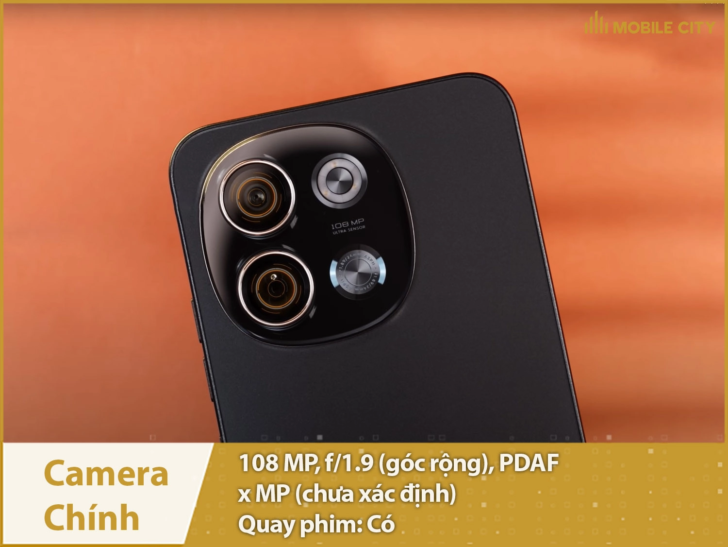 Camera chính Tecno POVA 6 Neo 5G 108MP