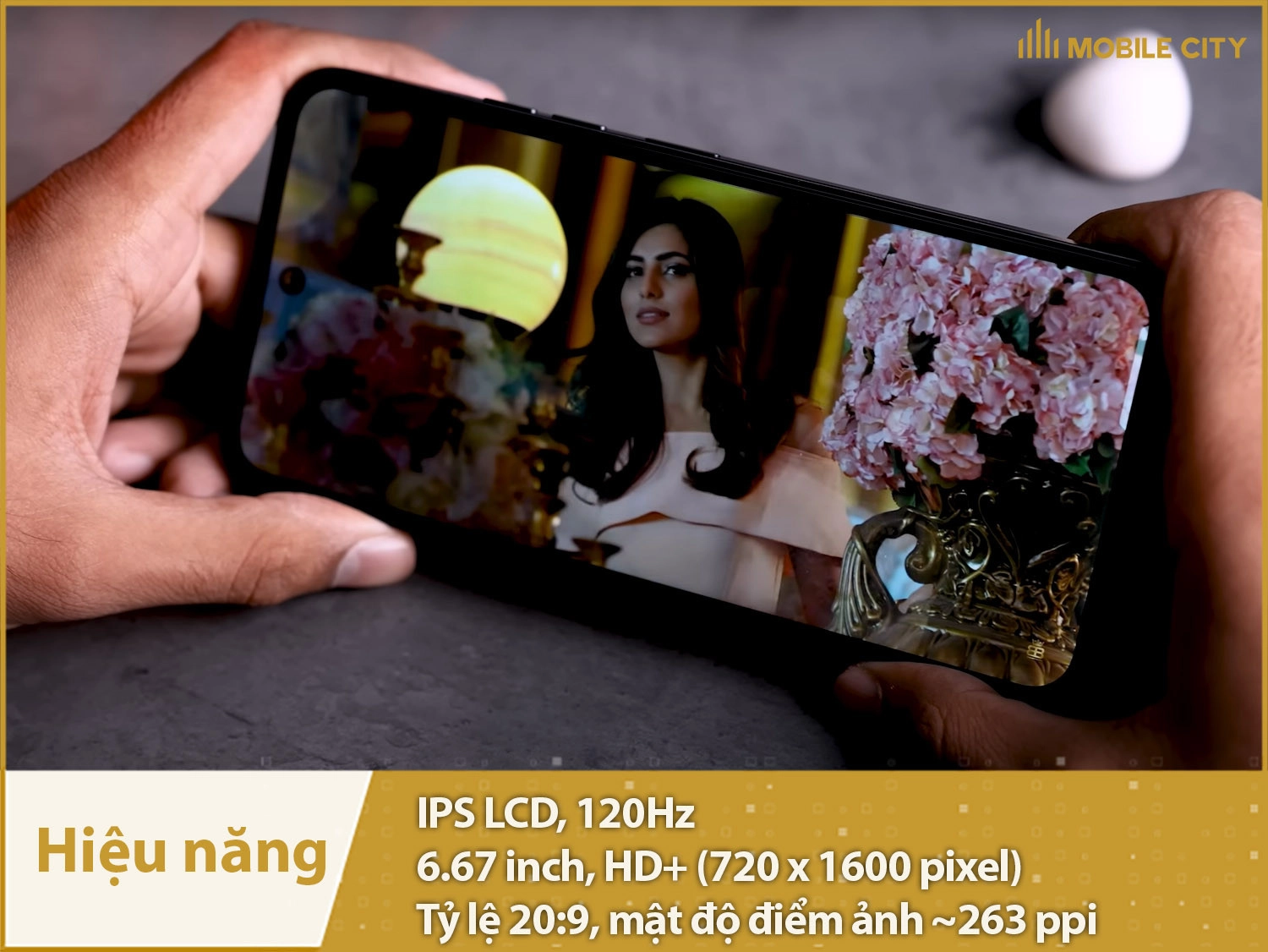 Màn hình 6,67 inch, IPS LCD 120Hz cực mượt