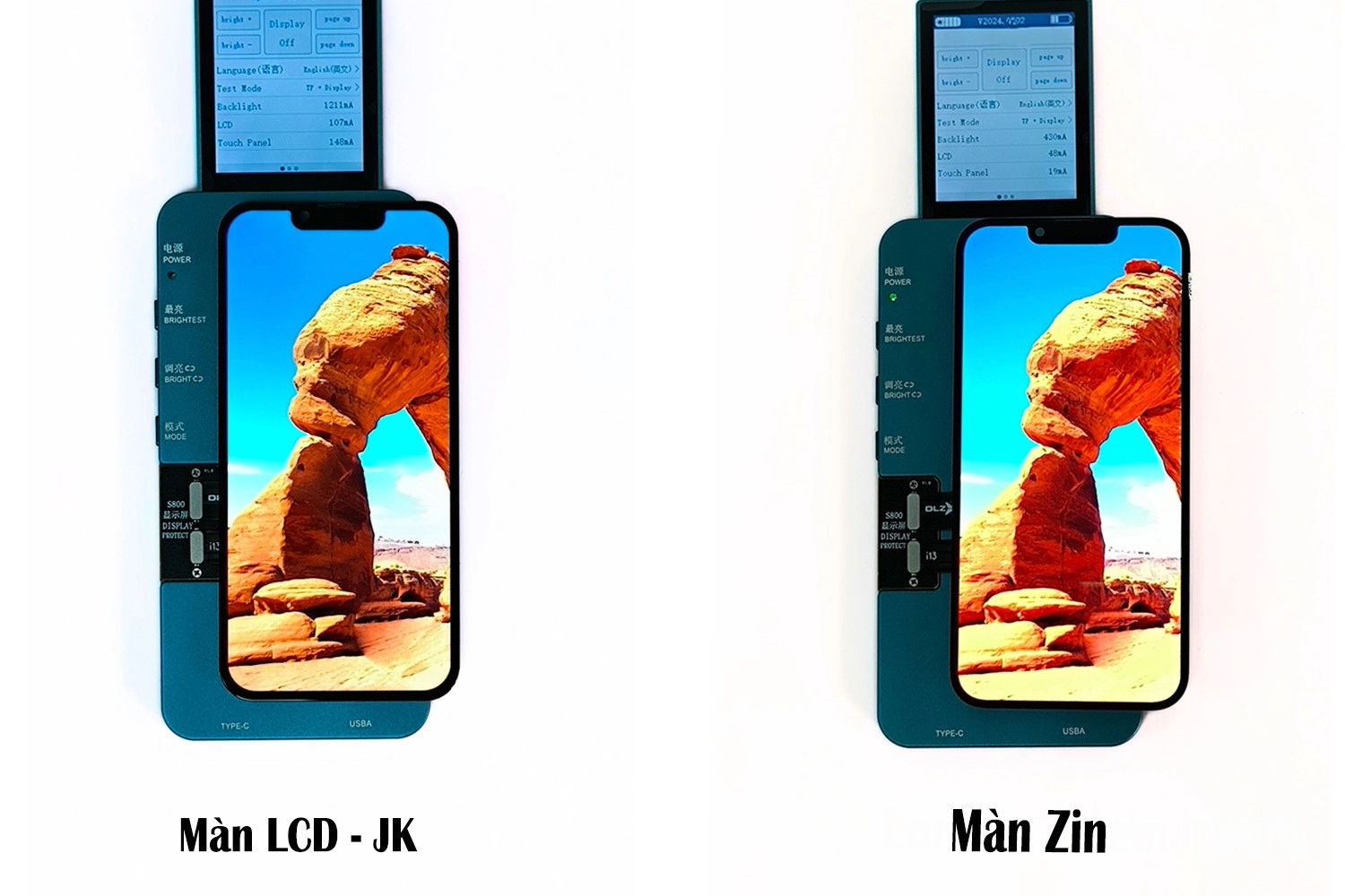 Thay màn hình JK iPhone 13 Pro Max, Tone màu hiển thị trên màn hình JK kém tươi sáng hơn màn hình Chính hãng